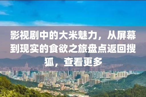 影视剧中的大米魅力，从屏幕到现实的食欲之旅盘点返回搜狐，查看更多