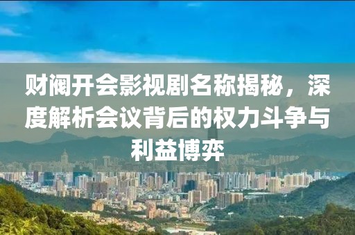 财阀开会影视剧名称揭秘，深度解析会议背后的权力斗争与利益博弈