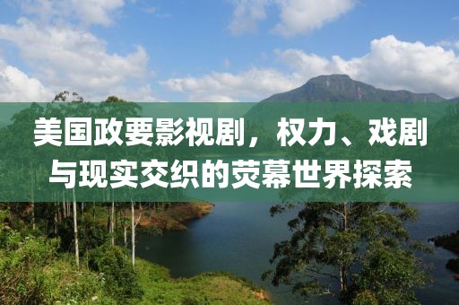 美国政要影视剧，权力、戏剧与现实交织的荧幕世界探索