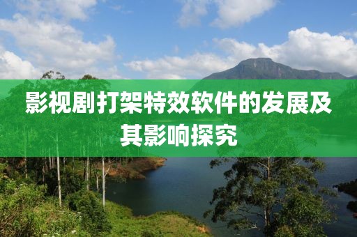 影视剧打架特效软件的发展及其影响探究